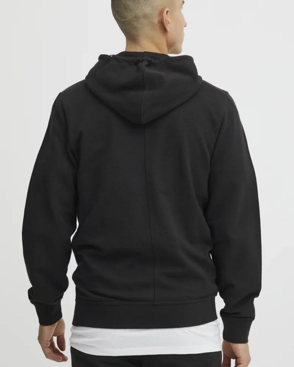 Black Cotton Hoodie - Image 4